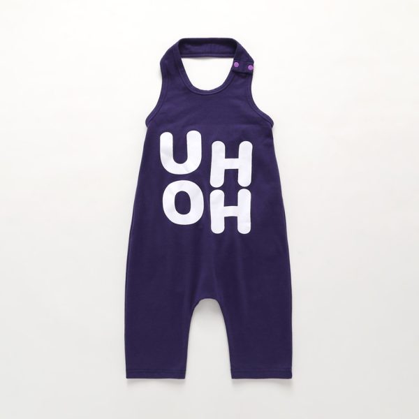 Baby / Toddler Trendy Letter Print Strappy Onesies